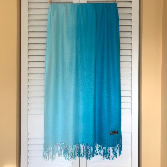 Blue Pashmina Scarf- Ombre! EUC 3/$19 - Picture 3 of 9